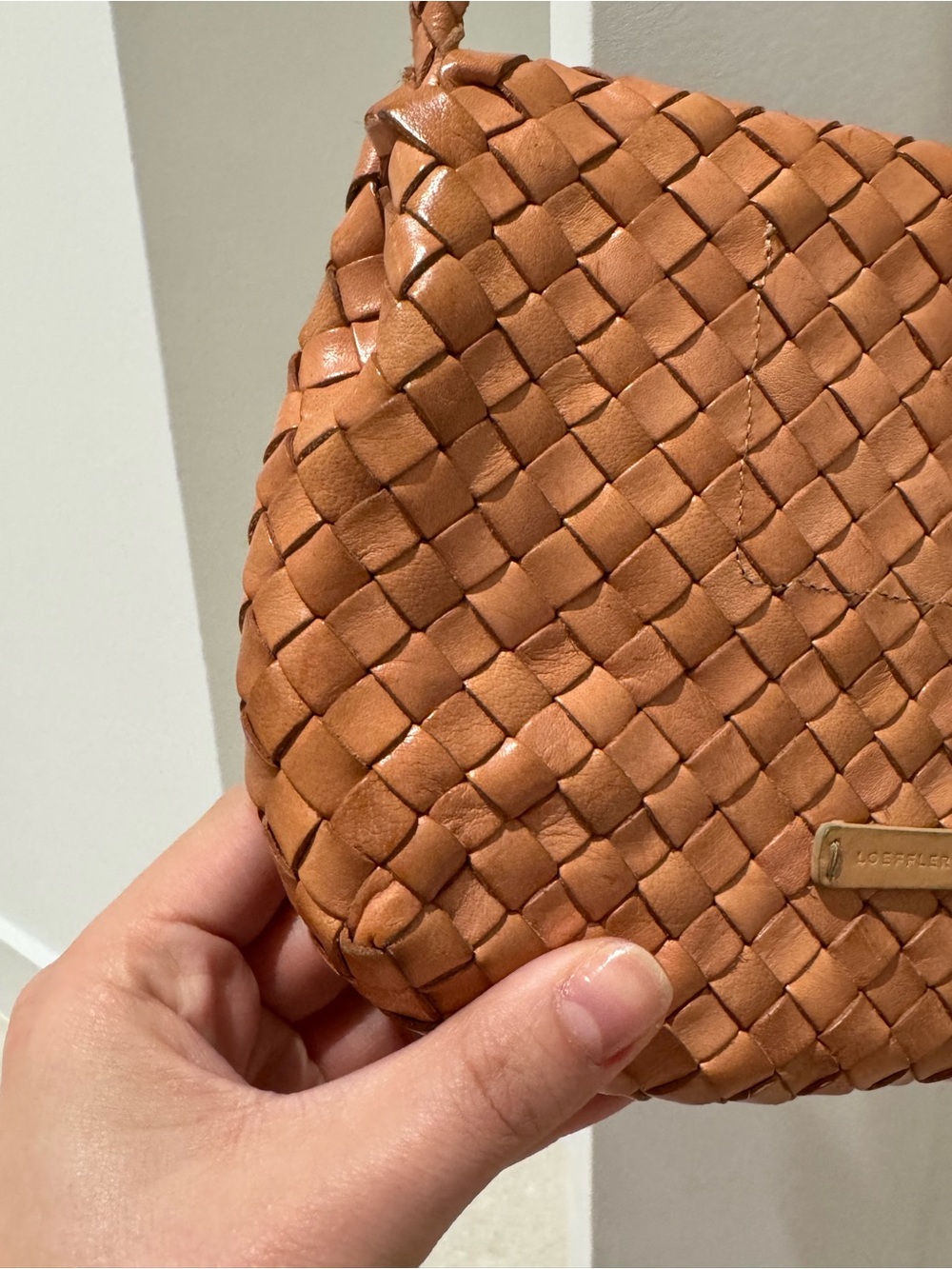 Loeffler Randall Billie Woven Leather Shoulder Bag - Picture 6 of 16